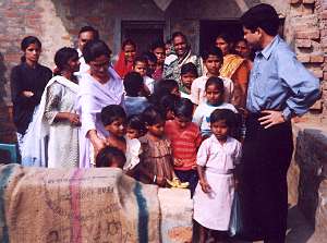 A group gathered in Ghaziabad