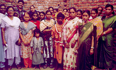 women in the Ghaziabad literacy program