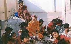 Crushing soap nuts in Hyderabad
