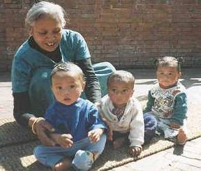 Annapurna with the children