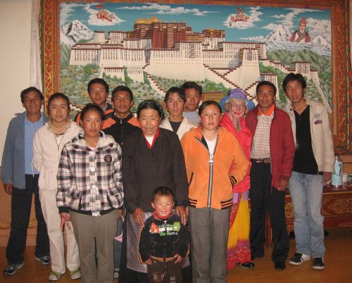 Bonnie and friends in Tibet